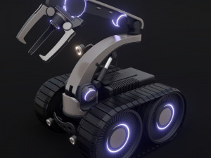 Manipulator on the tracks 3D-Modell