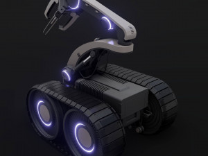 Manipulator on the tracks 3D-Modell