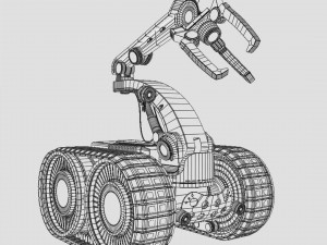 Manipulator on the tracks 3D-Modell