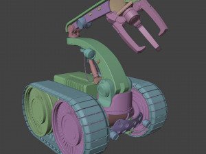 Manipulator on the tracks 3D-Modell