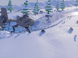 Low Poly Track 3D Model