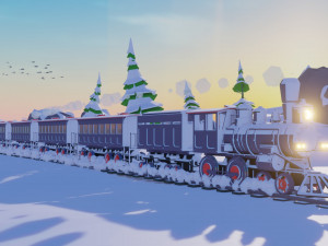 Low Poly Track 3D Model