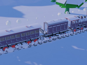 Low Poly Track 3D Model