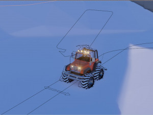 Low Poly Track 3D Model