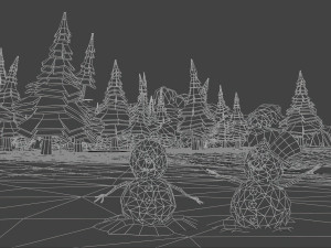 Low Poly Track 3D Model