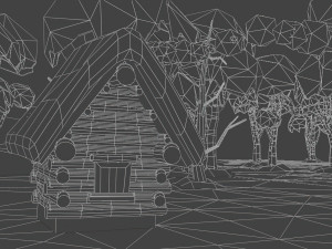 Low Poly Track 3D Model