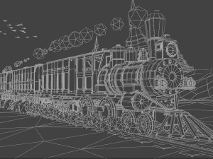Low Poly Track 3D Model