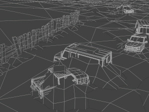 Low Poly Track 3D Model