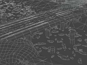 Low Poly Track 3D Model