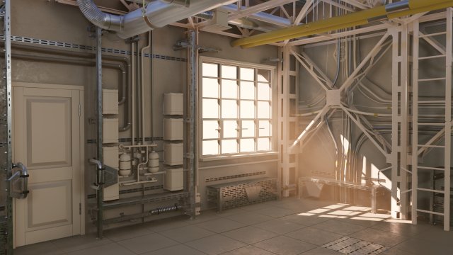 Frame the room 3D Модель .c4d .max .obj .3ds .fbx .stl .blend 