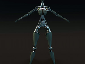 ROBOT Girl 3D Model