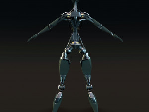 ROBOT Girl 3D Model