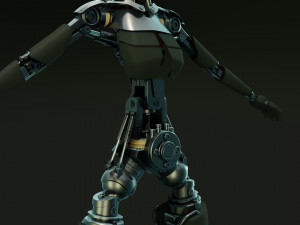 ROBOT Girl 3D Model