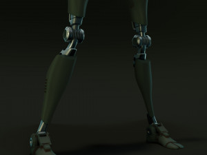 ROBOT Girl 3D Model