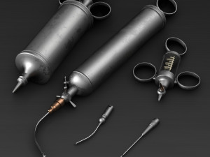 Old medical devices 3D मॉडल
