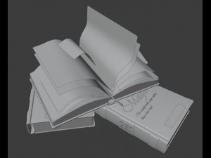 Book magic Model 3D