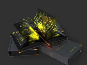 Book magic Model 3D