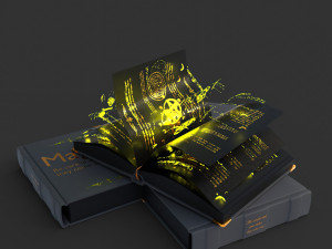 Book magic Model 3D