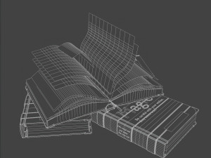 Book magic Model 3D
