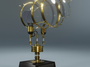 Steampunk Microscope Model 3D
