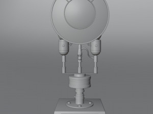 Steampunk Microscope Model 3D