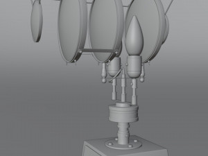 Steampunk Microscope Model 3D