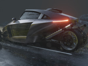 Night road 3D 모델