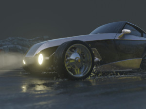 Night road 3D 모델