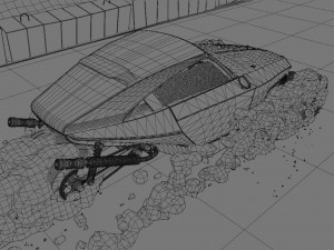 Night road 3D 모델