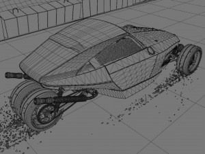 Night road 3D 모델