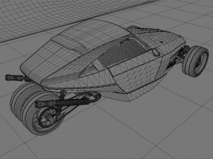 Night road 3D 모델