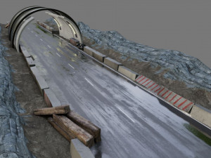 Night road 3D 모델