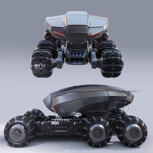 Mars Rover of the future 3D Model in Concept 3DExport