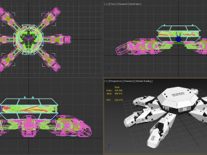 Spider robot 3D 모델