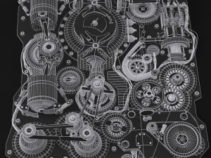 Mechanism Animated Modello 3D