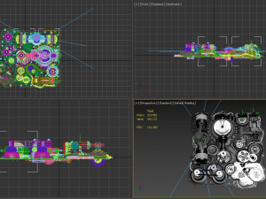 Mechanism Animated Modello 3D