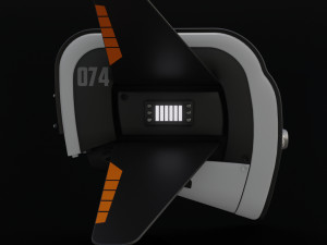 Winged Drone 3D Model