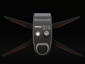 Winged Drone 3D Model