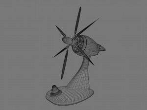 Fan propeller 3D मॉडल