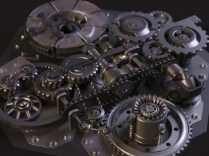 Mechanism animation Modelo 3D