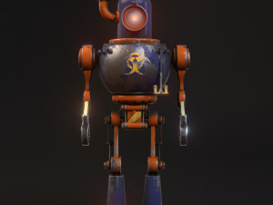 Steam robot Modèle 3D