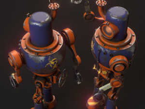 Steam robot Modèle 3D