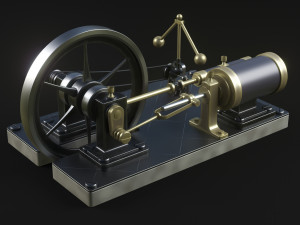 Steam engine Modelo 3D