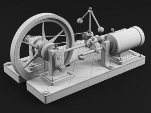 Steam engine 3D Model