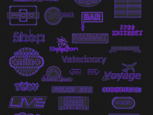 Collection of signage 3D Модель