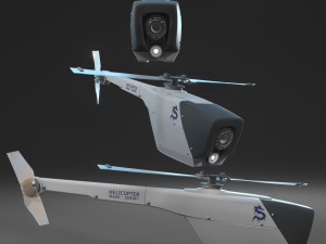 Drone helicopter Modello 3D