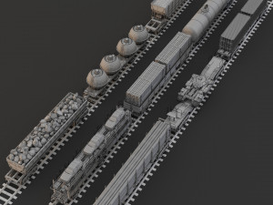 Wagonscollection Modèle 3D
