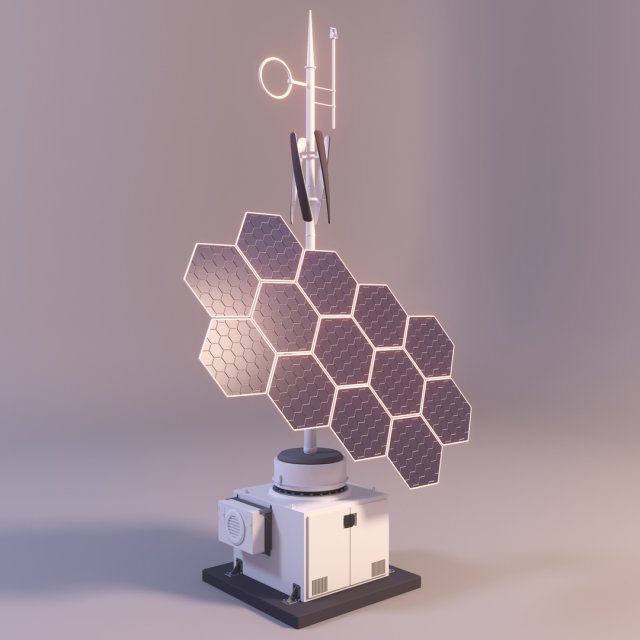 Solar panel 3D मॉडल .c4d .max .obj .3ds .fbx .stl .blend 
