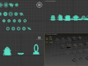 Bolts and nuts Modello 3D