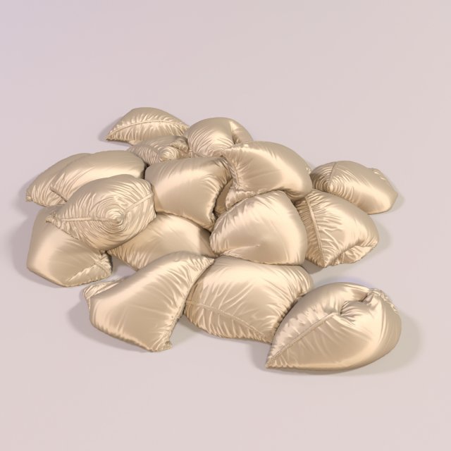 Pillows FREE 3D Модель .c4d .max .obj .3ds .fbx .stl .blend 